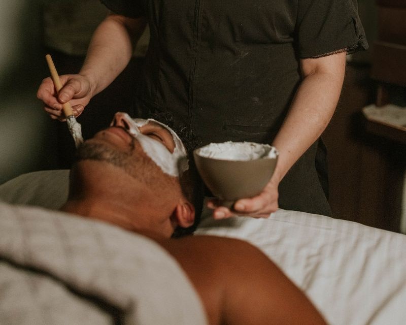 Spa Grand Traverse Man Getting a Massage